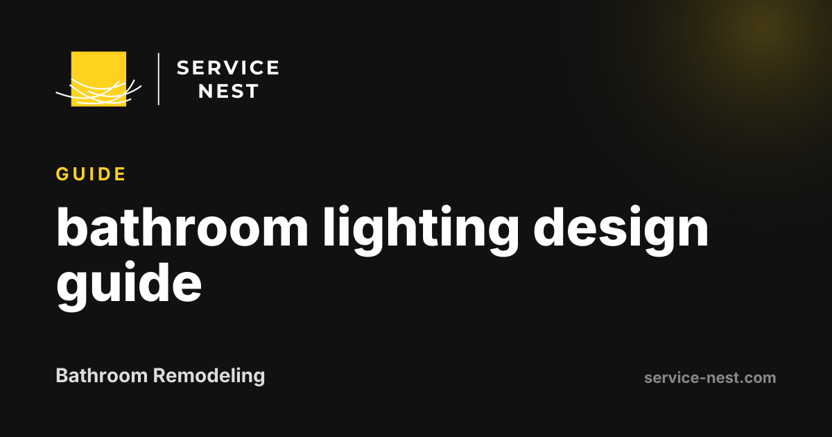 bathroom lighting design guide