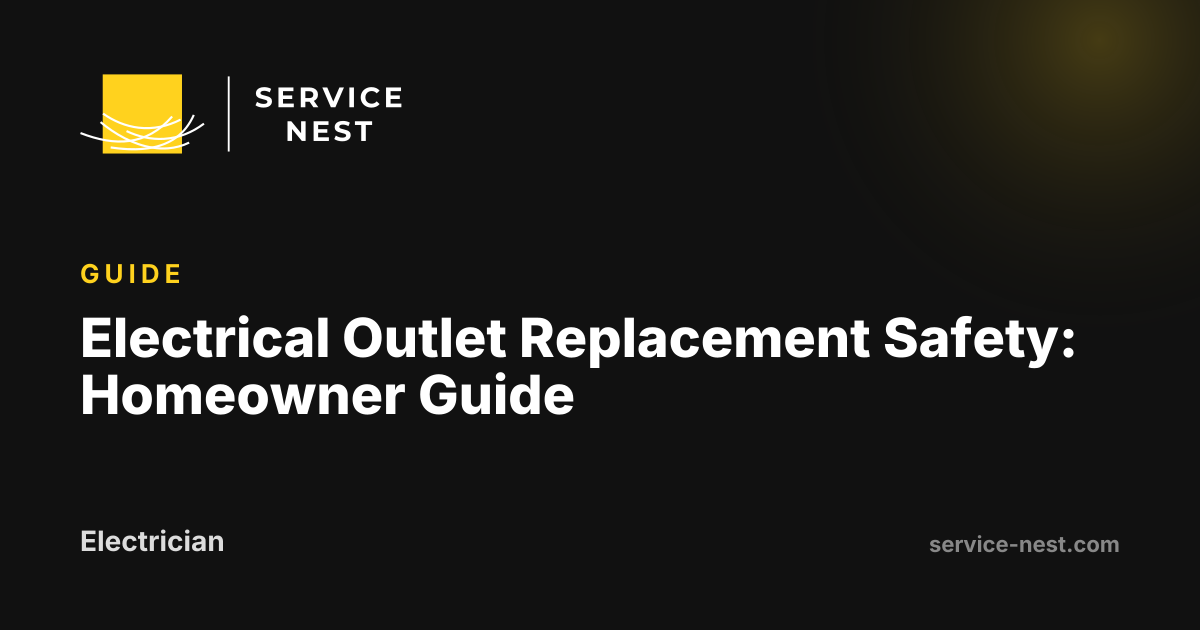 Electrical Outlet Replacement Safety: Homeowner Guide