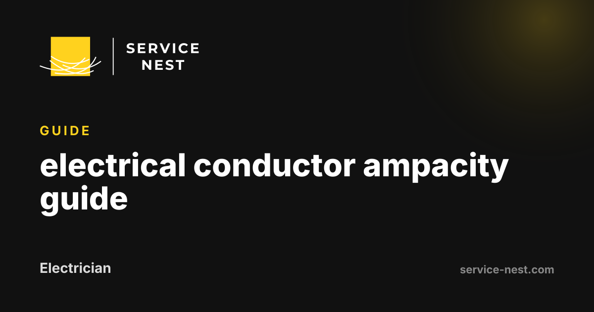 electrical conductor ampacity guide
