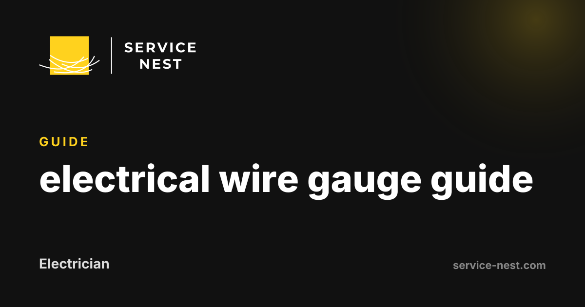 electrical wire gauge guide