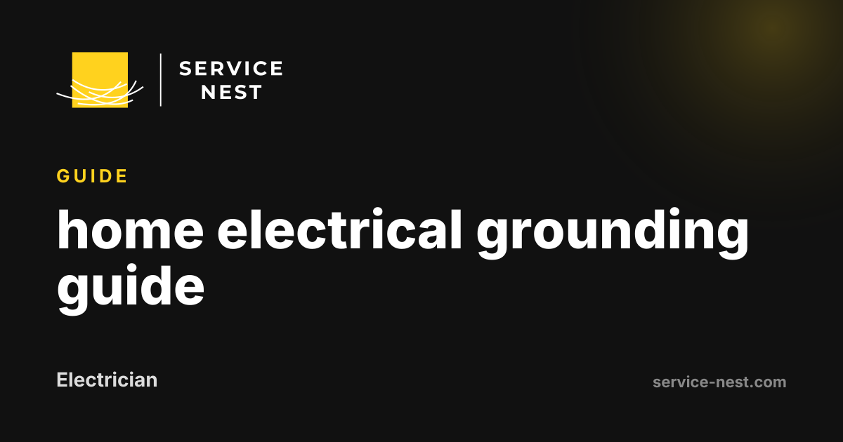 home electrical grounding guide