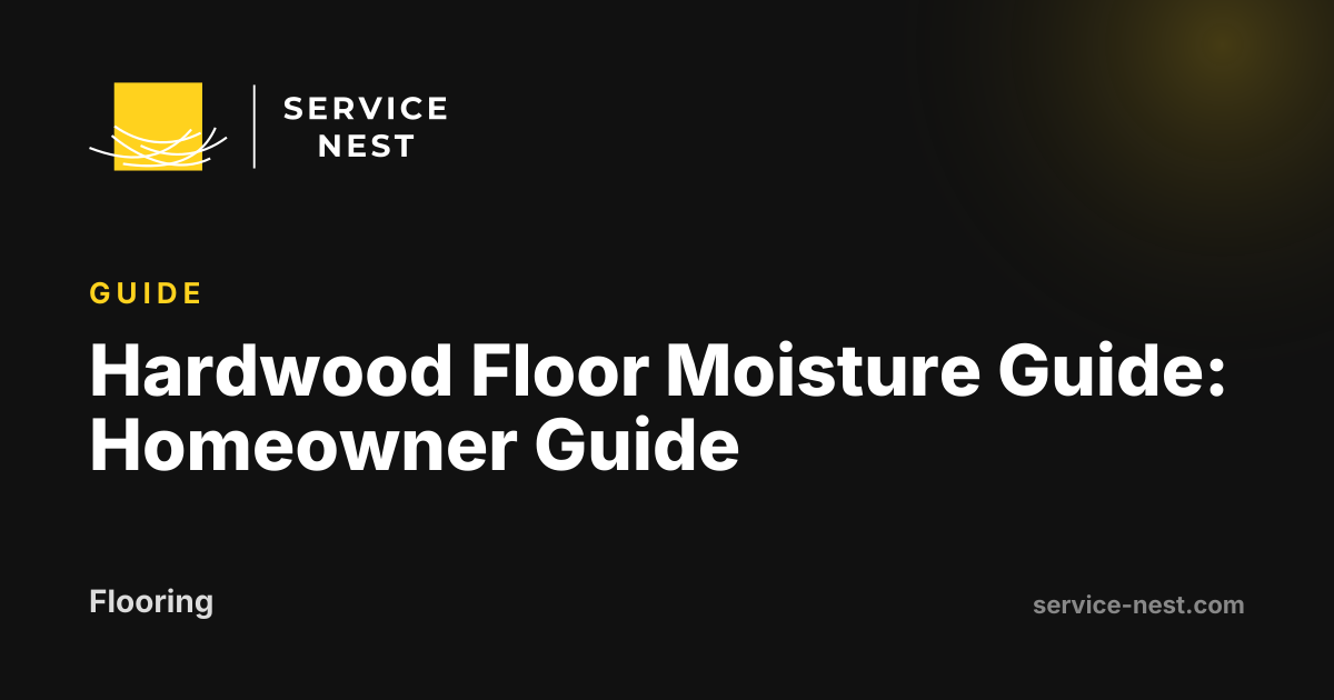 Hardwood Floor Moisture Guide: Homeowner Guide