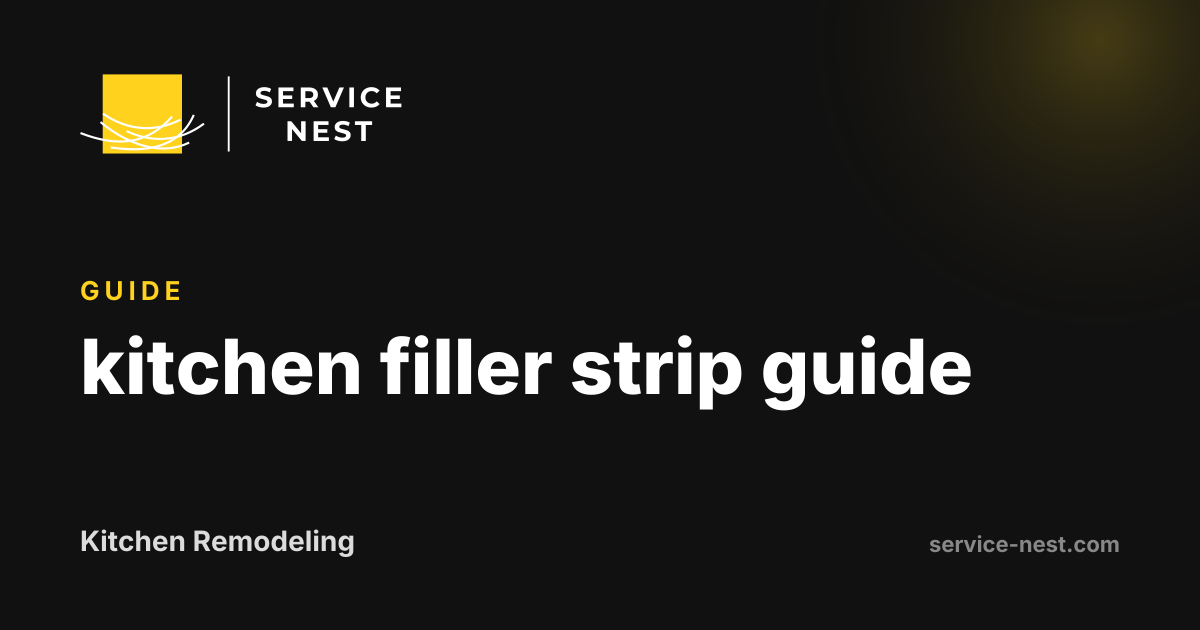 kitchen filler strip guide