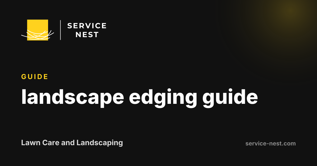 landscape edging guide