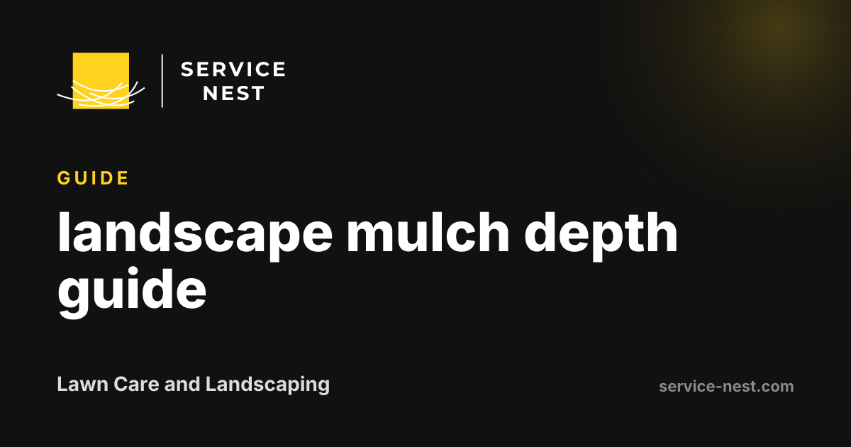 landscape mulch depth guide