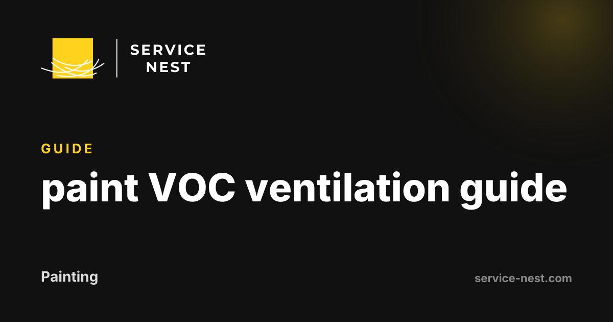 paint VOC ventilation guide