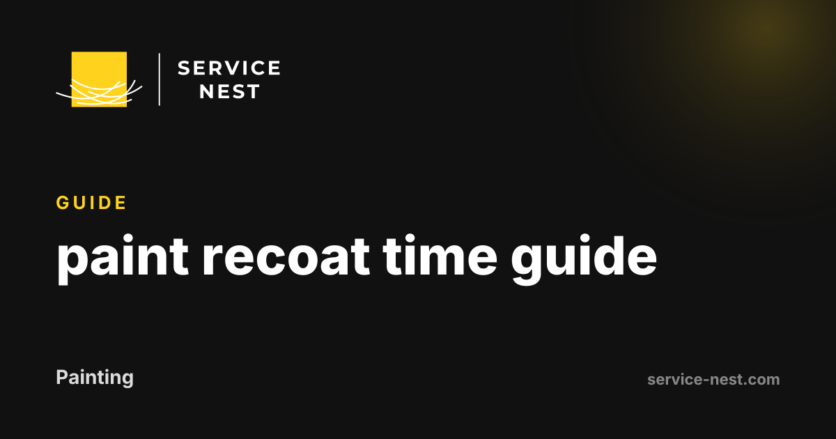 paint recoat time guide