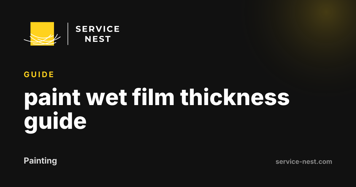 paint wet film thickness guide