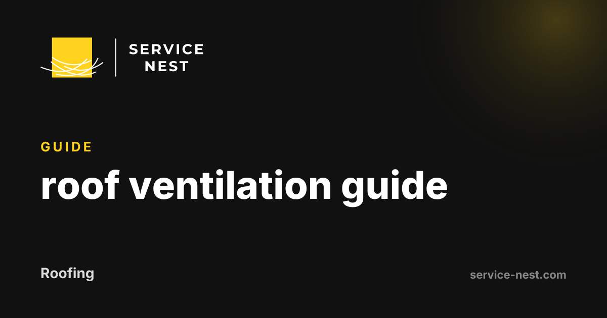 roof ventilation guide