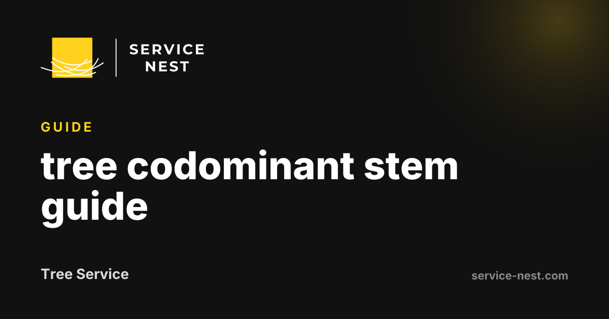 tree codominant stem guide